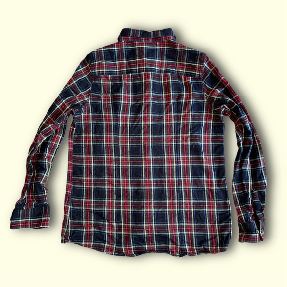 LL Bean Shirt Womens M Pet Scotch Plaid Flannel Slightly Fitted - Picture 4 of 4